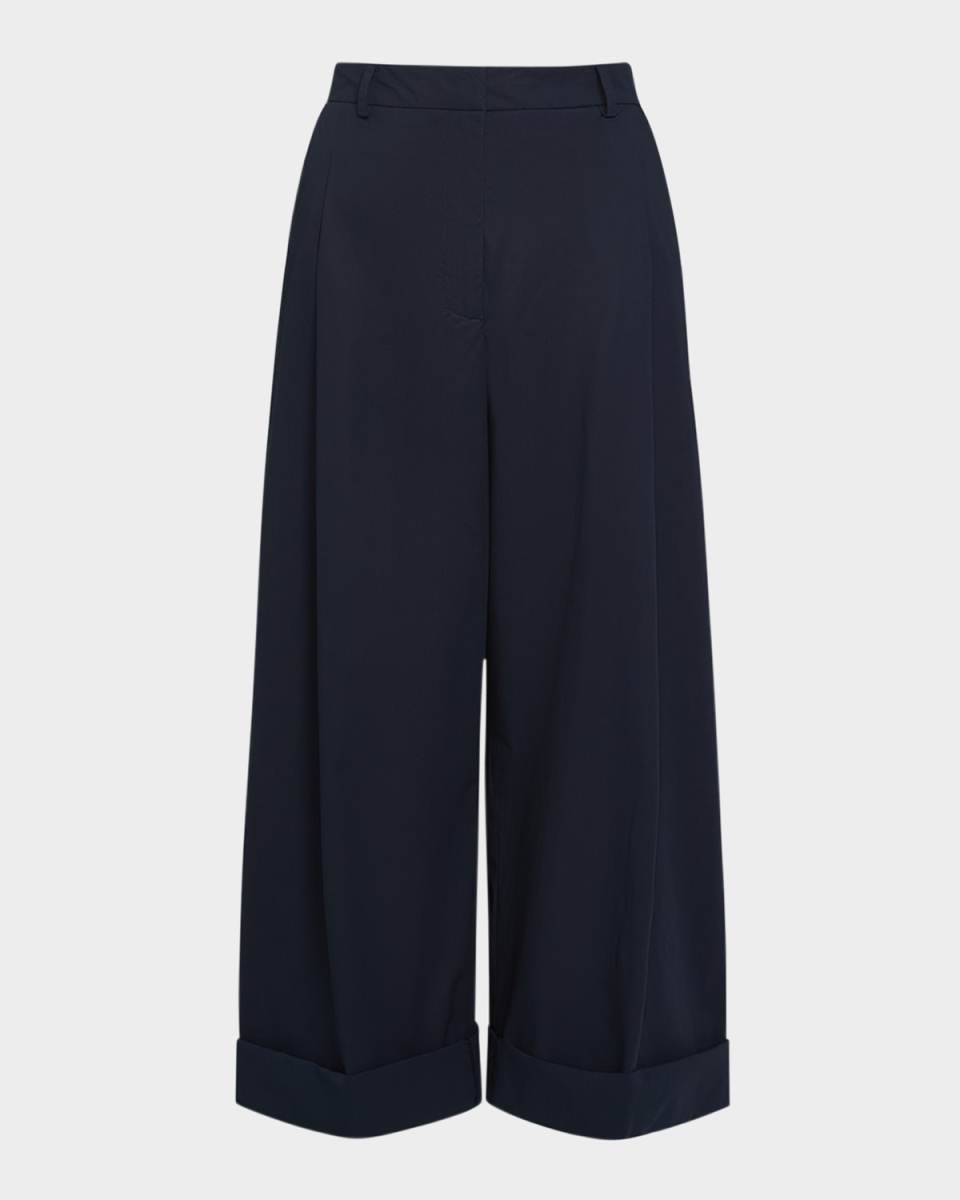 Houston St Cuffed Wool-Blend Trousers